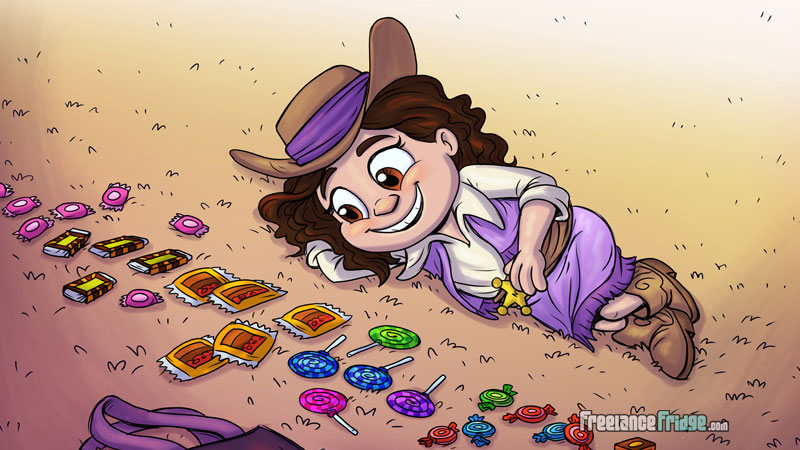 Brooklynn-Crushes-the-Tooth-Ghouls-Girl-Counting-Lining-Up-Her-Halloween-Candy-Featured-Closeup-Artwork